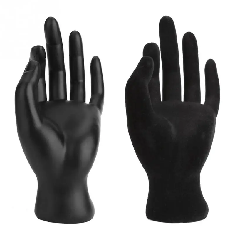 Details about / Lady OK Shaped Hand Jewelry Display Stand Resin Velvet Hand Model Bracelet