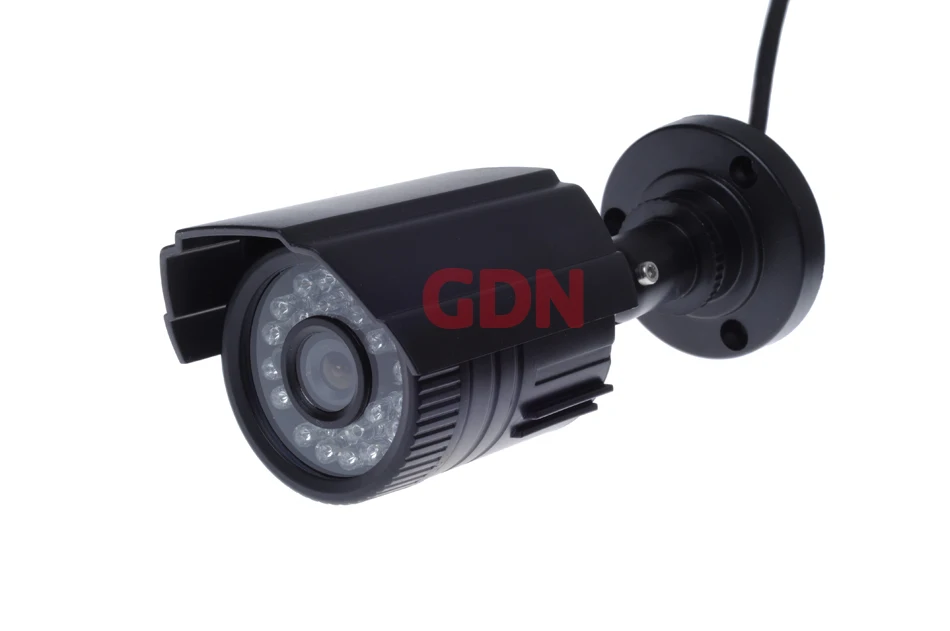 Мини CCTV камера безопасности наружная пуля 800TVL 1/4 ''цветной IR-CUT фильтр CMOS 3,6 мм объектив 24IR светодиоды водонепроницаемый ABS пластиковый чехол