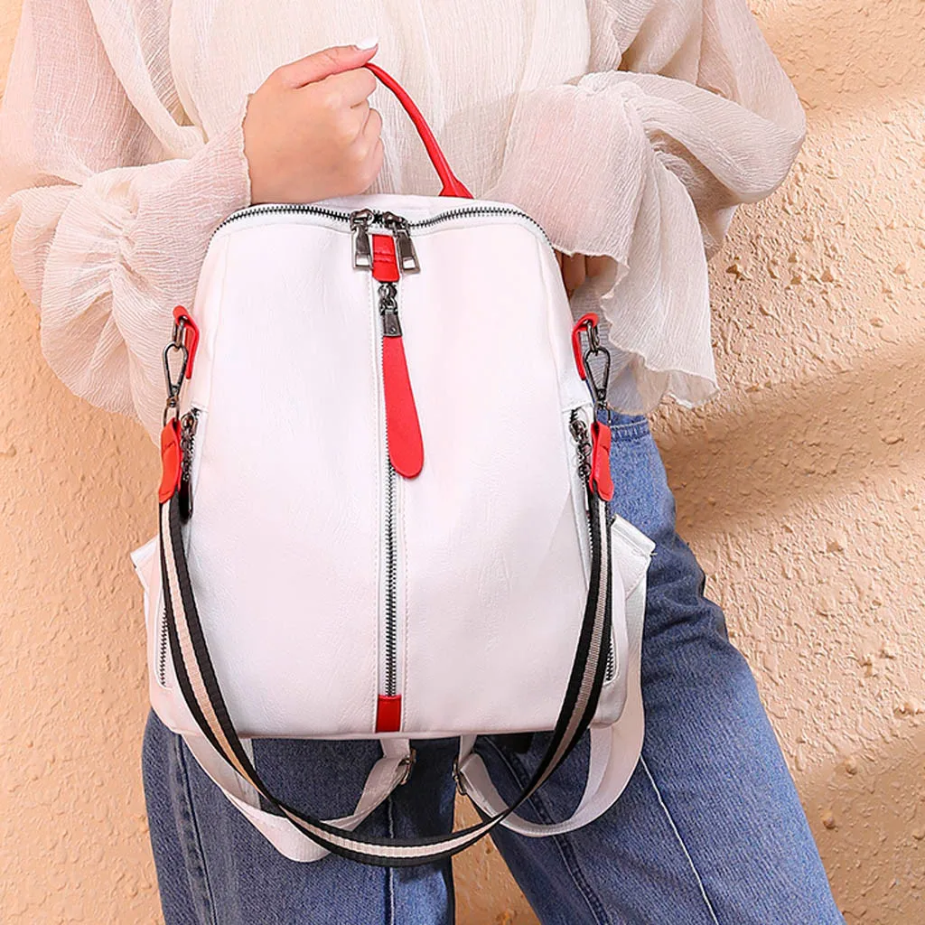 Женский модный рюкзак большой емкости сумка для компьютера однотонная женский