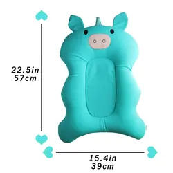 Плавающие мягкая детская ванночка Подушка и лежак для новорожденных Pad Ванна Подушка (зеленый)