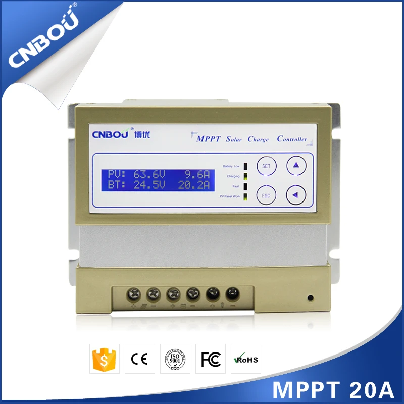 Off-grid solar panel mppt charge controller