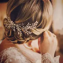 1 шт. Свадебная обувь ручной работы с жемчужной отделкой, Расчёска для волос, шпилька, на свадьбу, на выпускной, заколки для волос украшения Для женщин аксессуары Ювелирная заколка для свадьбы или выпускного бала