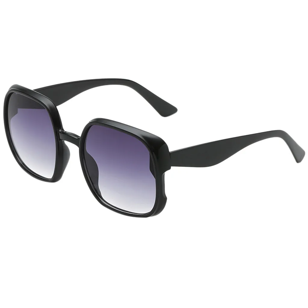 Eyeglasses Frame Sunglasses Women Vintage Retro Gradient Color Lens Sunglasses Men Square Plastic Lunette Soleil Femme