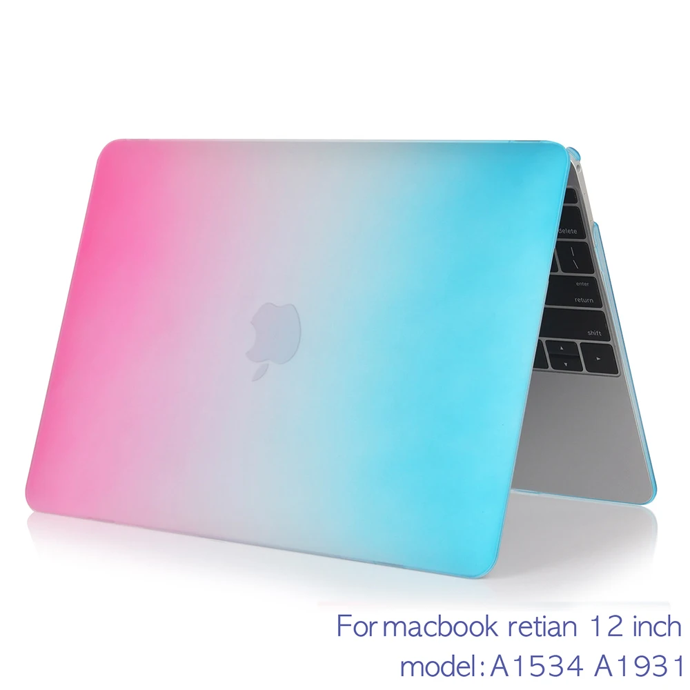 Матовая царапинам ноутбук чехол для MacBook retina pro13 15 12 11 дюймов с/out Touch Bar A1706 A1707 A1990 13air 2018 A1932