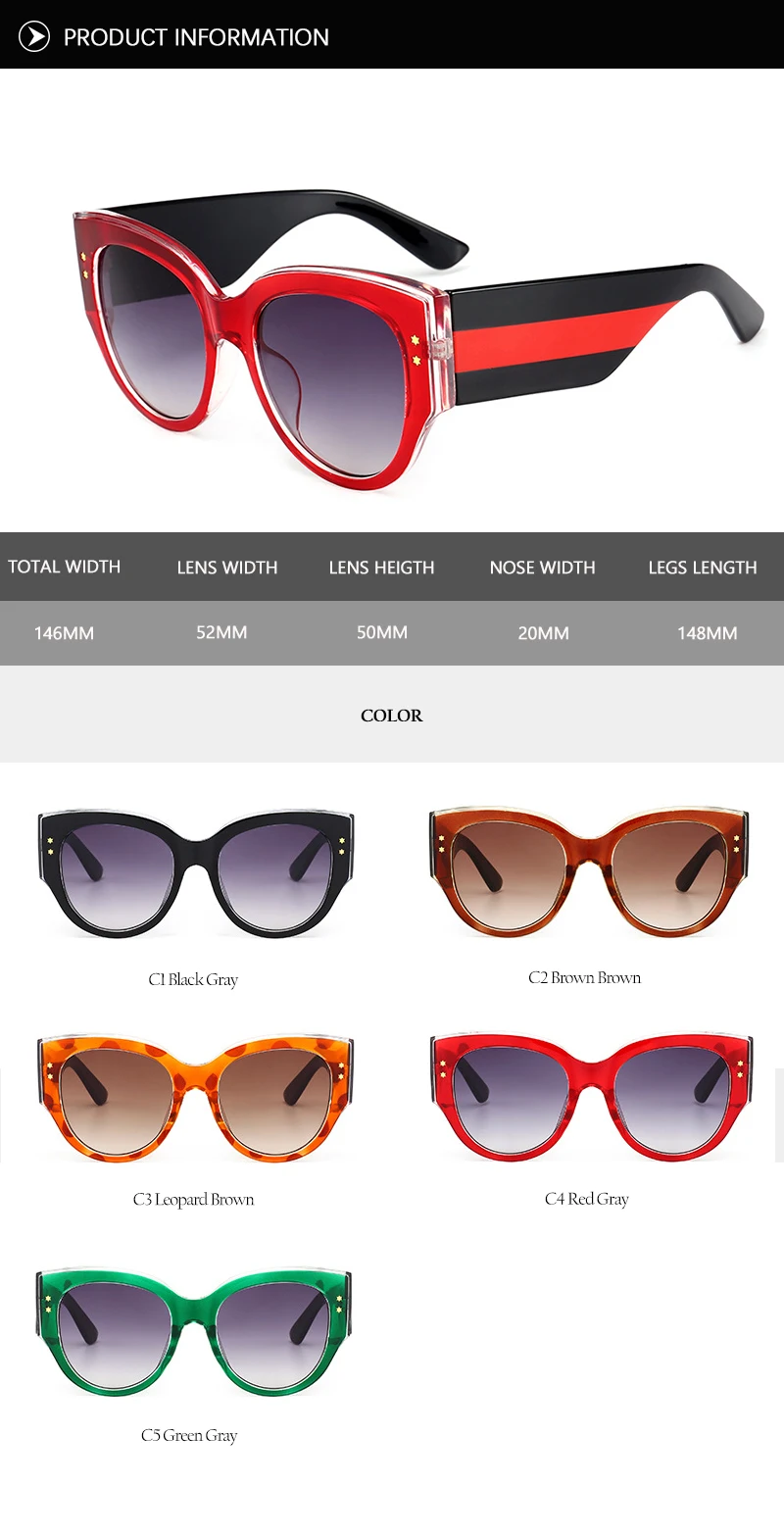 New 2018 Round Cat Eye Sunglasses (21)