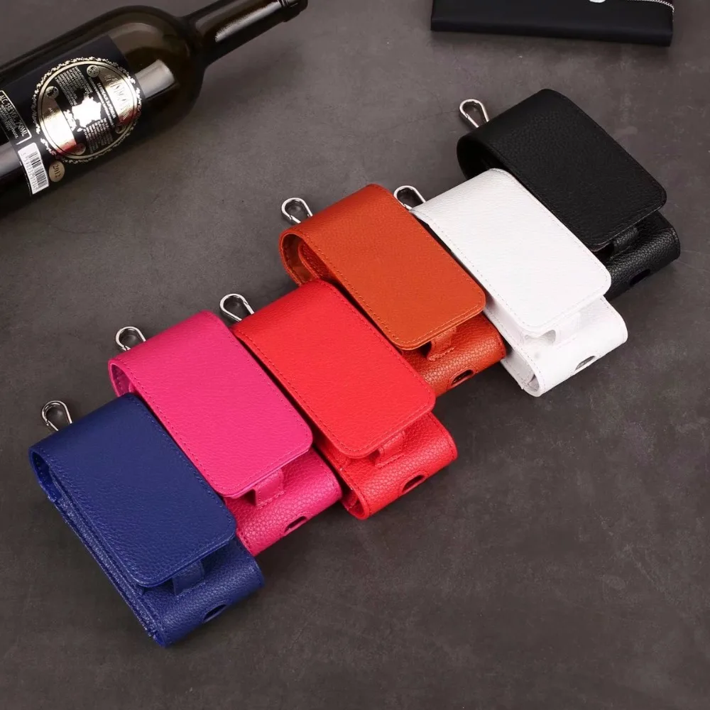 Роскошный чехол из искусственной кожи iQOS Lichi, футляр для хранения, сумка для переноски iQOS, защитный чехол