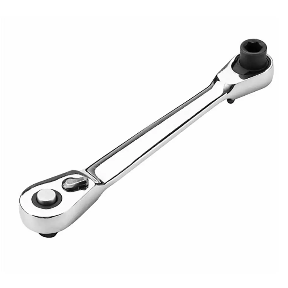 Chrome Vanadium Steel Dual Head 72 Teeth 1/4inch Bits Ratchet Wrench Hand Tool