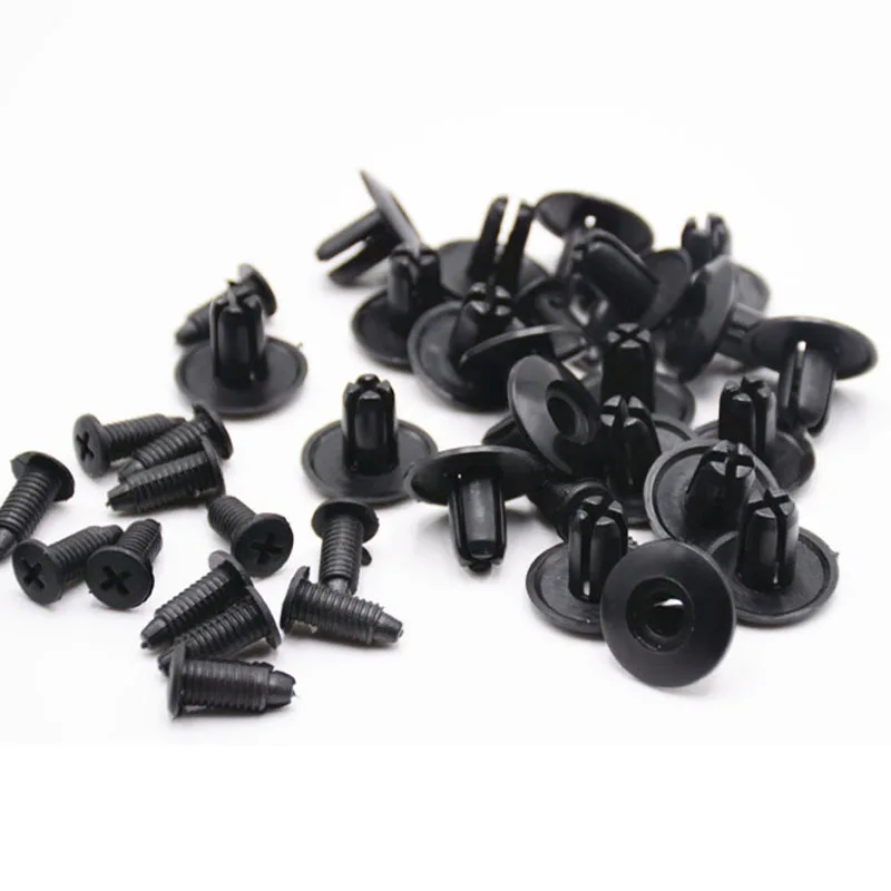 

20pcs/Set Universal Car clips Plastic fastener for bumper fender trim moulding ,Vehicle Plastic Rivets Push Fastener