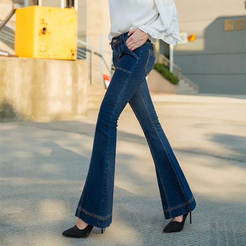 free-shipping-2021-new-fashion-long-jeans-pants-for-women-flare-trousers-plus-size-25-30-denim-autumn-blue-stretch-jeans