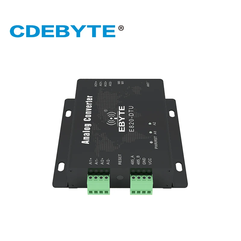 E820-DTU(2I2-433L) 433 МГц Modbus аналоговые приобретения 2 канала Беспроводной трансивер 1 Вт RS485 Интерфейс 433 мгц радиочастотный модуль