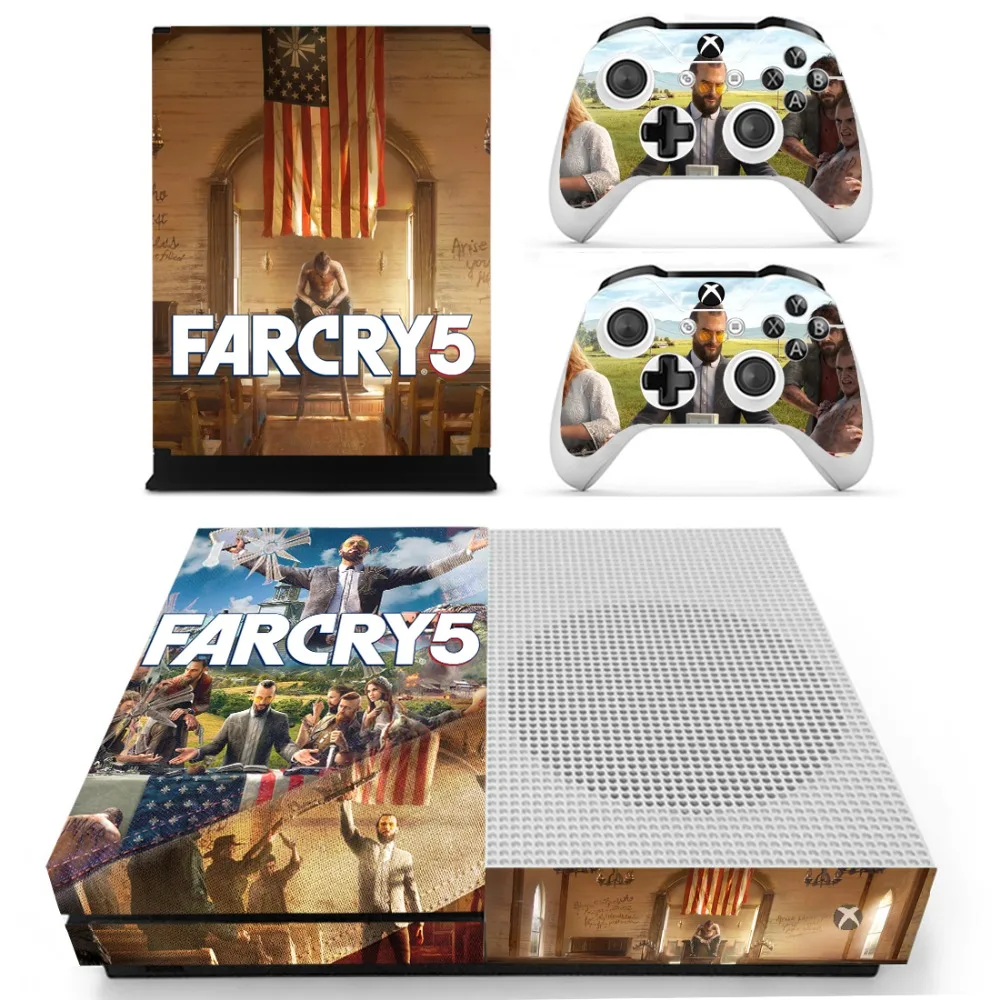 Far Cry 5 Farcry 5 наклейка для кожи наклейка для консоли Xbox One S и контроллеров для Xbox One Slim Skin Наклейка s винил