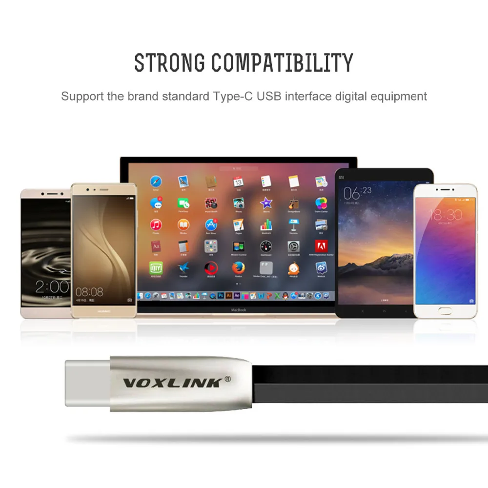 VOXLINK USB type-c кабель 2.4A Быстрая зарядка usb c кабель type-c кабель для передачи данных зарядное устройство usb-c для samsung Note 9 8 Xiaomi mi8 mi6 htc