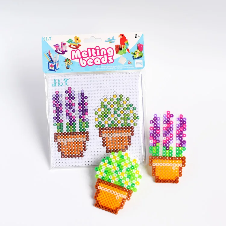 Красочный цветок Diy игрушка Коллекция Хама бусины Perler бусины для детей развивающие игрушки