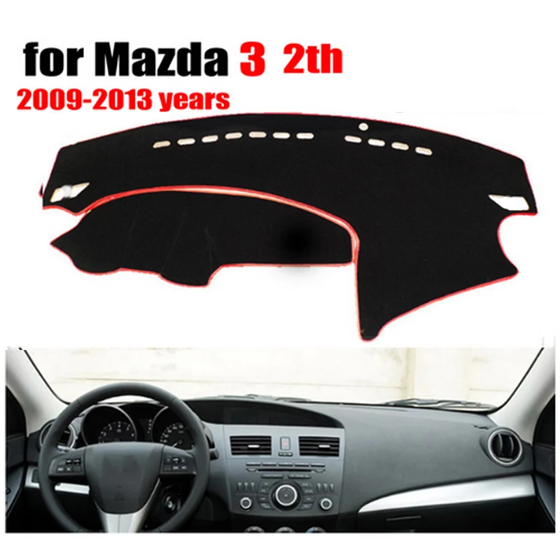 RKAC крышка приборной панели автомобиля коврик для Mazda 3 2th 2009 2013 лет левопривод dashmat