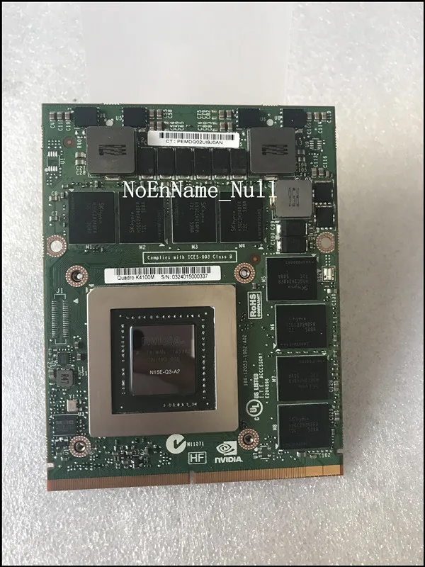 Original K4100M K4100 N15E Q3 A2 CN 0WG3YY 0WG3YY Graphic Card For
