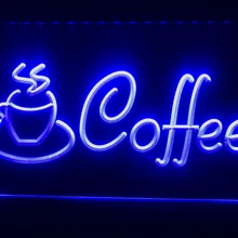 I433 светодиодный неоновый светильник для кафе капучино