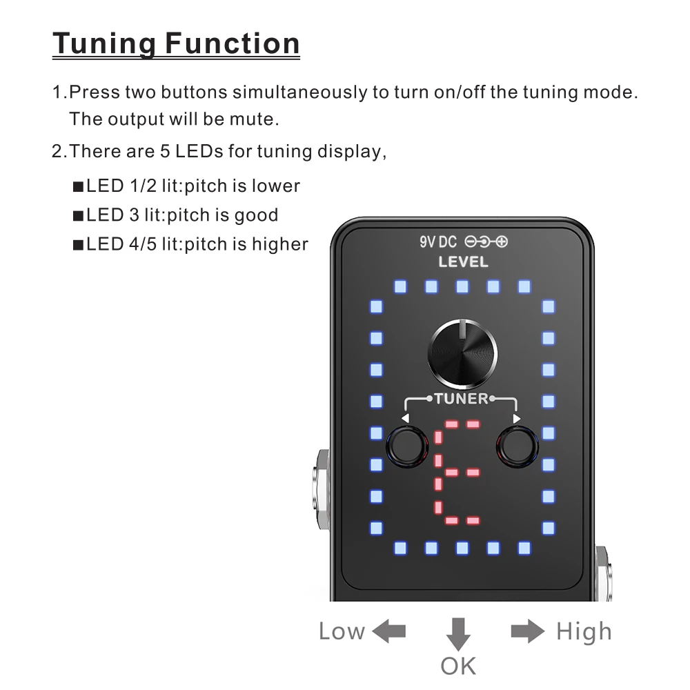 CUVAVE LOOPER PRO Guitar Effact Pedal 9 петель светодиодный дисплей всего 40 минут записи неограниченное количество накладных Встроенный тюнер функция