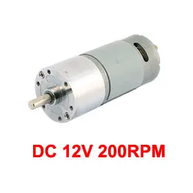 

UXCELL Hot Sale 1 Pcs 6mm Dia Shaft High Torque Solder Cylindrical Gear Box DC Motor DC 12V 200RPM