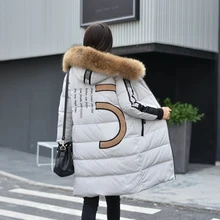 New 2016 Winter Jacket Women Down Jackets thicken loose medium-long raccoon fur Hooded Duck down coat Women’s outerwear Parka