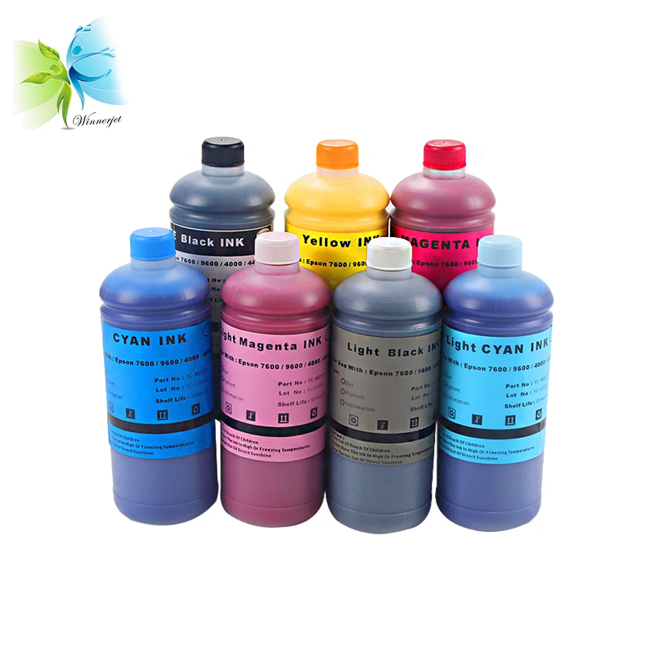 Winnerjet 1000 мл 8 цветов пигментные чернила для принтеров Epson Stylus Pro 7600 9600