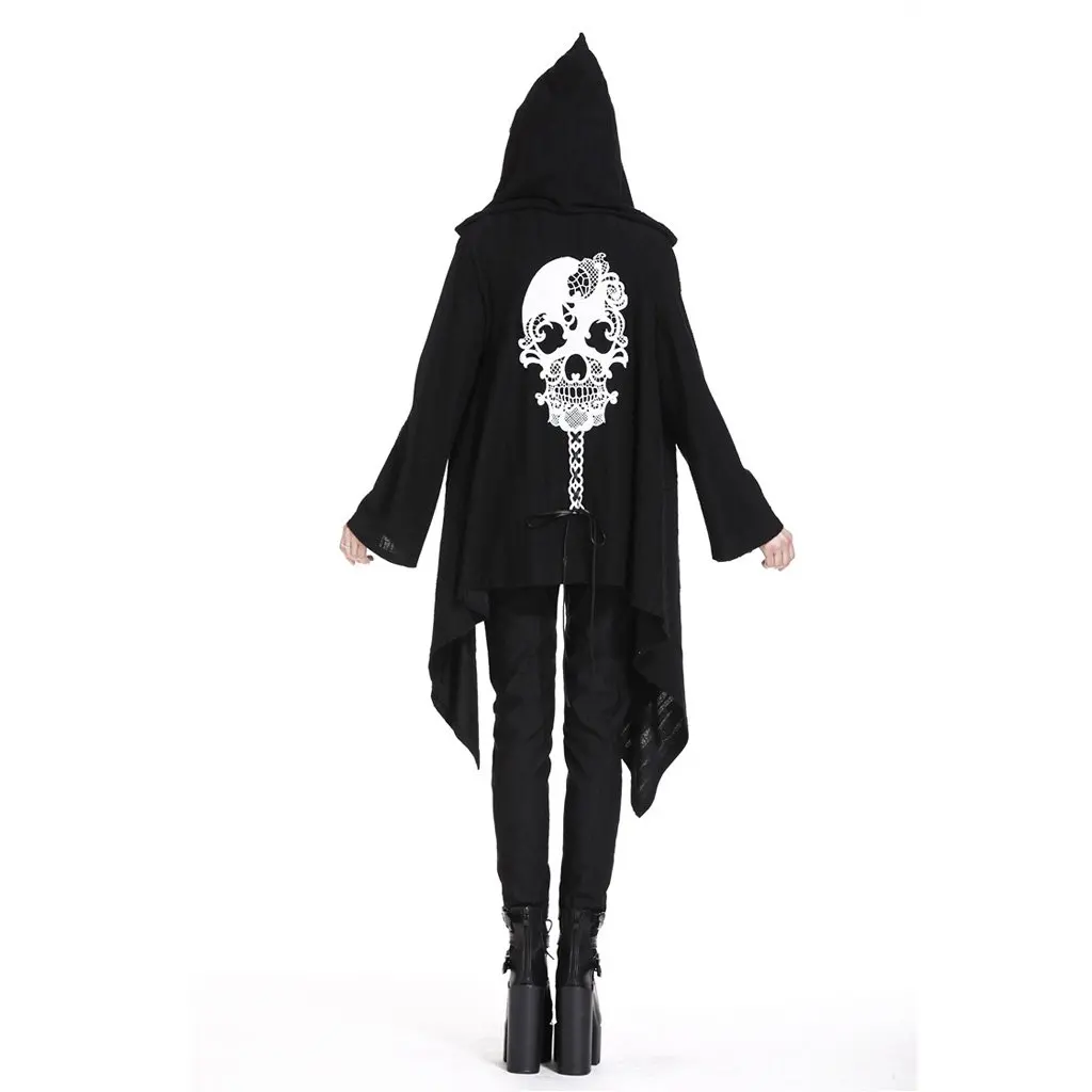 

Darkinlove Women's Goth Hooded Skull Jacket JW181
