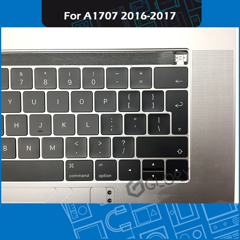 Серый чехол Space A1707 с клавиатурой английская раскладка для Macbook Pro Retina сенсорная