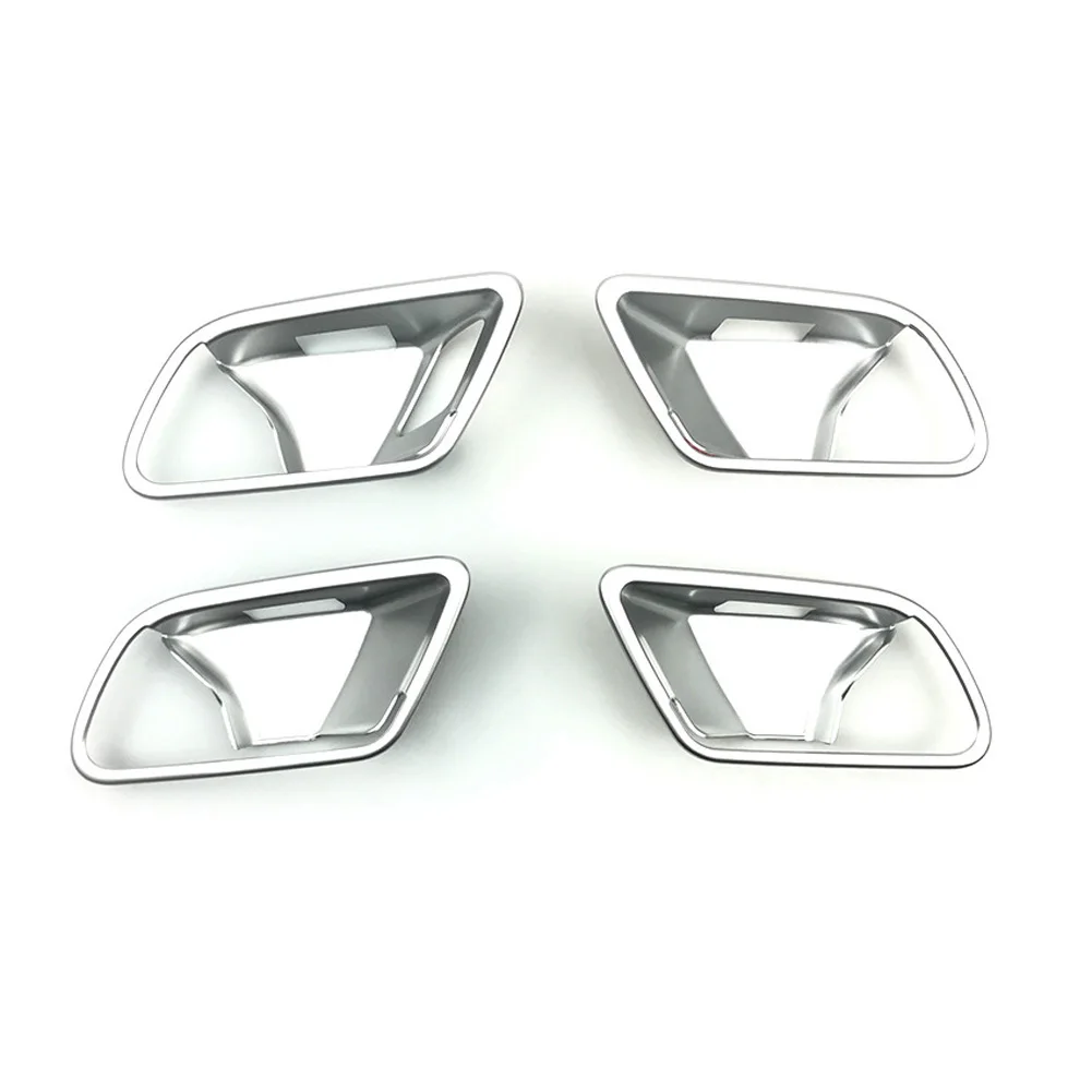 Silver Для Mercedes Benz A класс W177 A180 A200 A220 A250+ автомобиля Внутренний дверной ручки чаши чехол накладка Стикеры автомобиля Средства для укладки волос - Название цвета: Silver