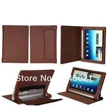 Buena calidad de la tableta del soporte de cuero funda para el Lenovo YOGA B8000, funda de cuero para la Tableta de Lenovo B8000 Envío Gratis