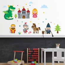 Наклейка s мультфильм Динозавр принцесса комната декоративная наклейка на стену 50x70 см матовая пленка для стекол decorao para Каса пленка для Аква