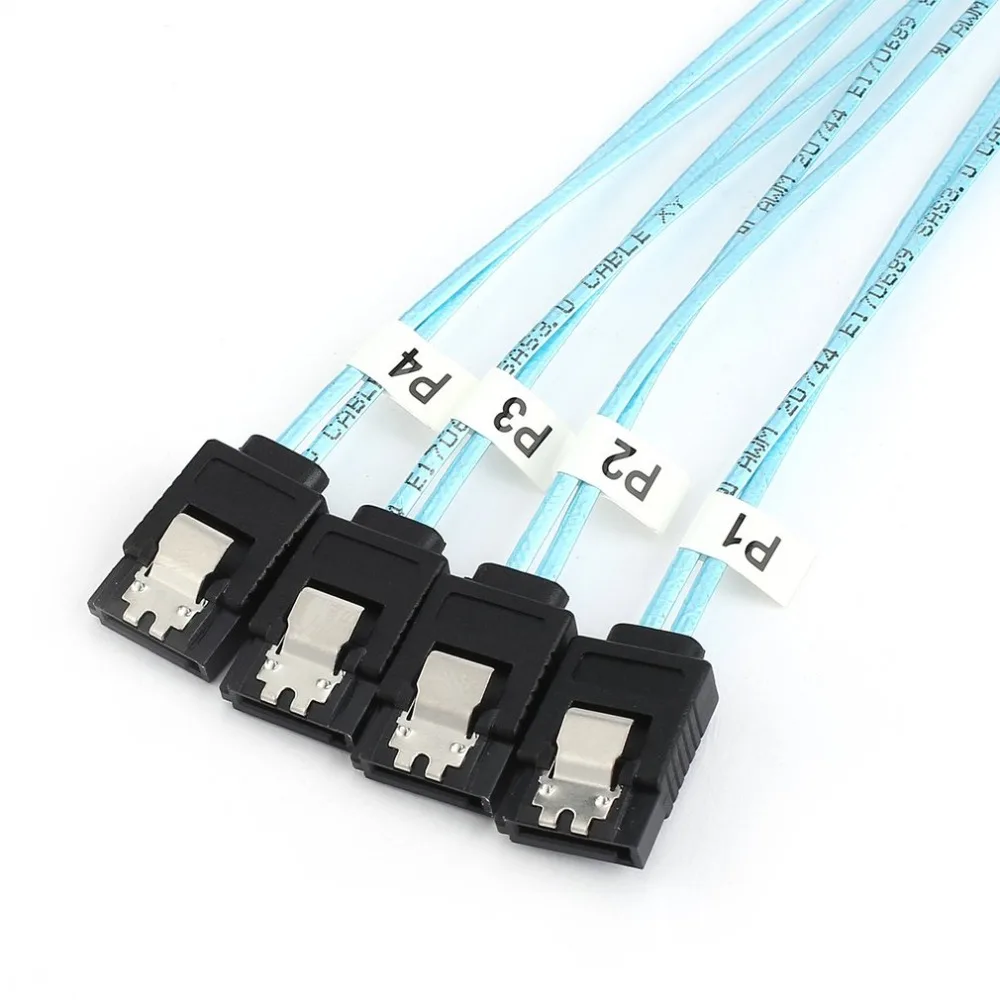 Mini SAS 4i SFF-8087 36P 36-Pin типа «папа» для 4 SATA 7-контактный сплиттер адаптер кабель 0,5 м разъем Поддержка для 10 Гбит/с лентой