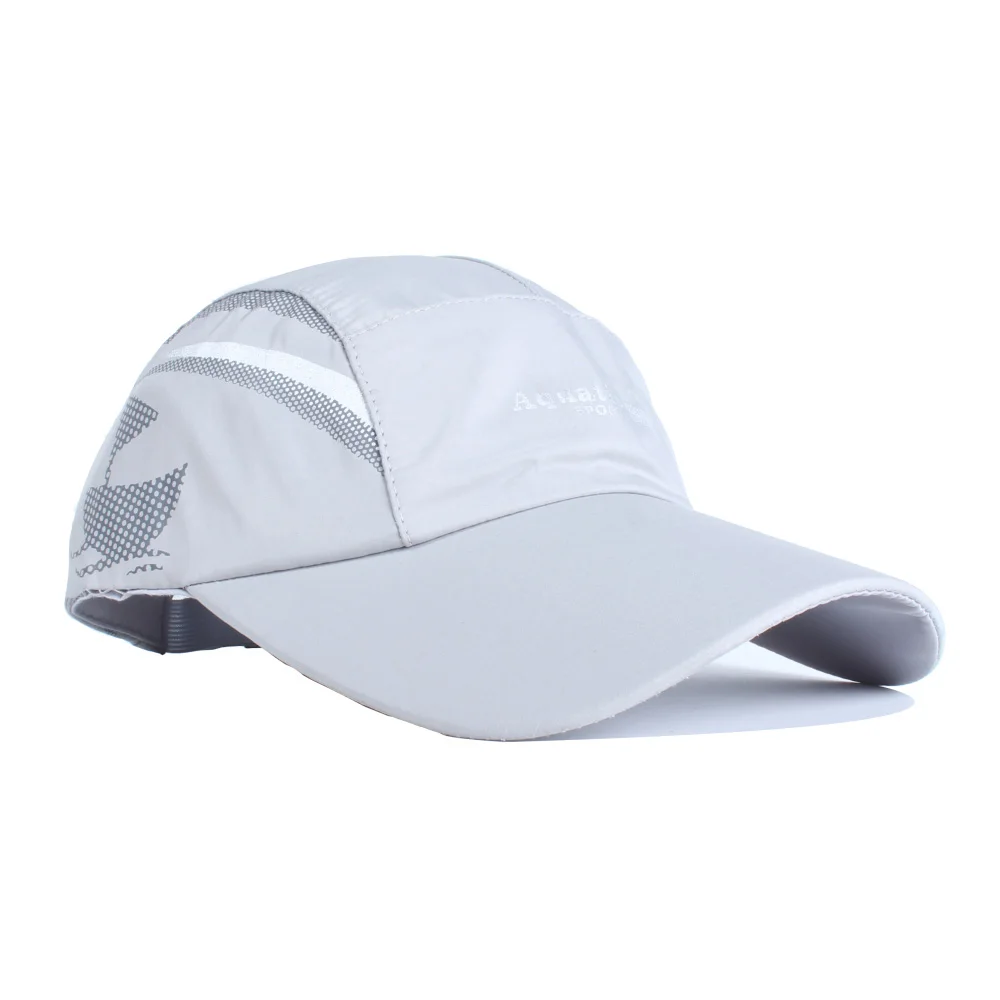 Difanni Лето Бейсбол Кепки Для мужчин дышащий Быстросохнущий сетка шляпа Для женщин hatr унисекс спорта на открытом воздухе Кепки strapback регулируемая - Цвет: Grey