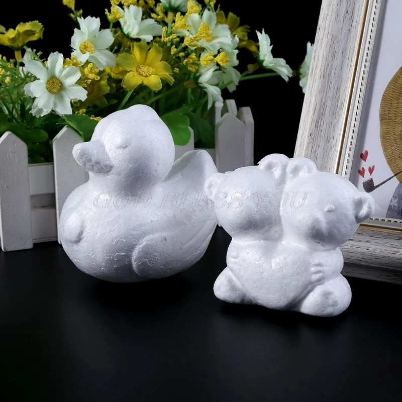 Styropor Forma De Corazón Sólido POLIESTIRENO para artesanías y arte floral 9 Cm o 12 Cm