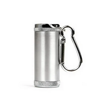Высококлассная роторная металлическая бутылка для хранения с крышкой; переноска на мини-пепельница, чистая сталь герметичная банка с бесплатной доставкой