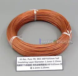 100 м Здравствуйте-Res чистый 7N OCC 160 + 0,05 мм Tefl изоляционные Слои наушников провода оптом кабель OD1.1-1. 15 мм
