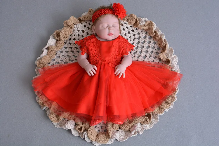 

57cm Full Silicone Body Reborn Baby handmade red skin Like Real 22inch lifelike princess Babies Doll Bathe birthday Xmas gifts