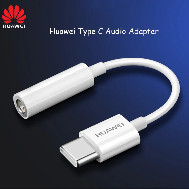 

Huawei USB 3.1 TYPE C Audio Adapter Cable Type-C Male To 3.5mm Female Headphone Converter Connector For Mate 10 20 P10 P20 pro