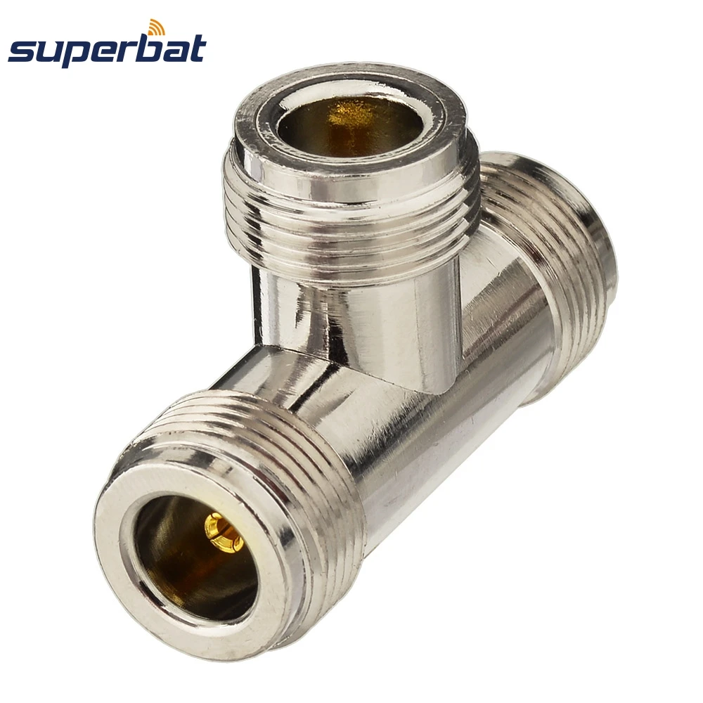 Superbat 5 шт. N адаптер N Jack женский 2 N Jack Женский 3 way T Тип RF коаксиальный разъем