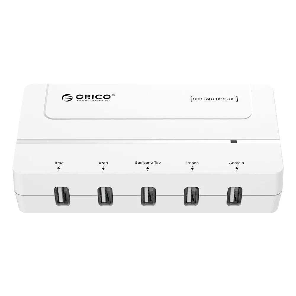Зарядное устройство ORICO настольное с 5 USB портами 30 Вт|5 port usb charger|usb chargerport charger |