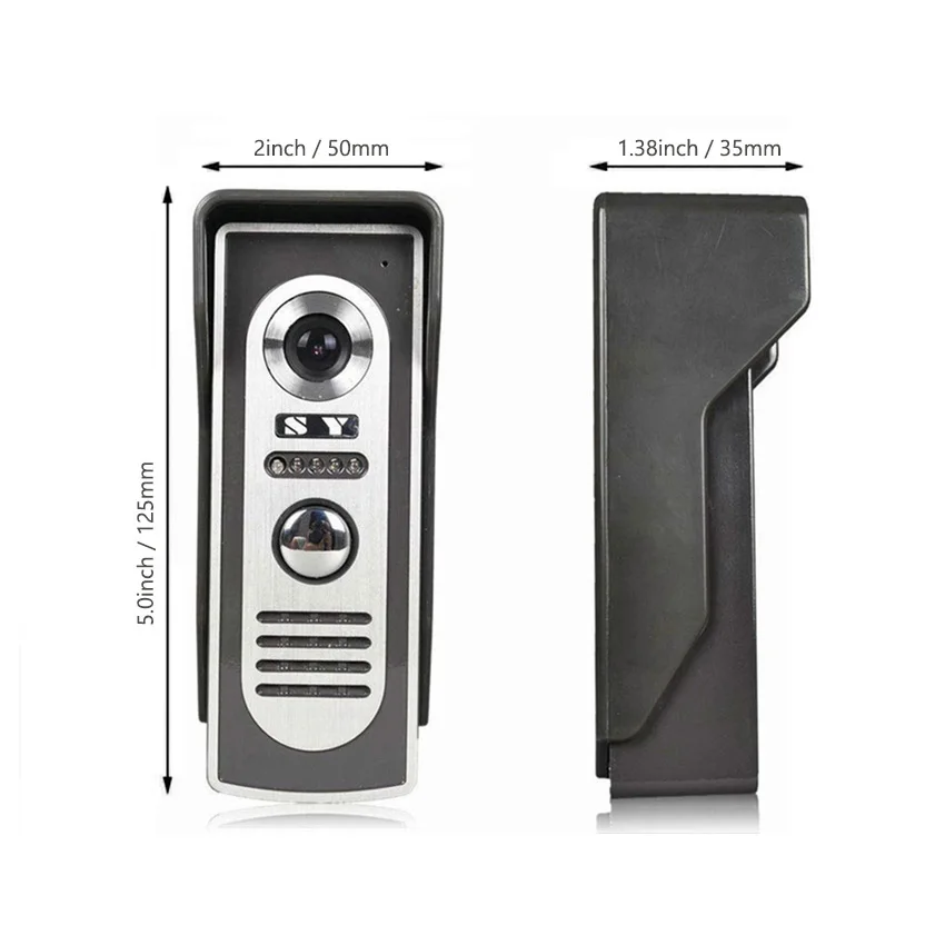 4,3 "ЖК-монитор видео дверной звонок Дверной телефон система видео домофон комплекты ИК ночного видения камера видеодомофон для дома 2-экран