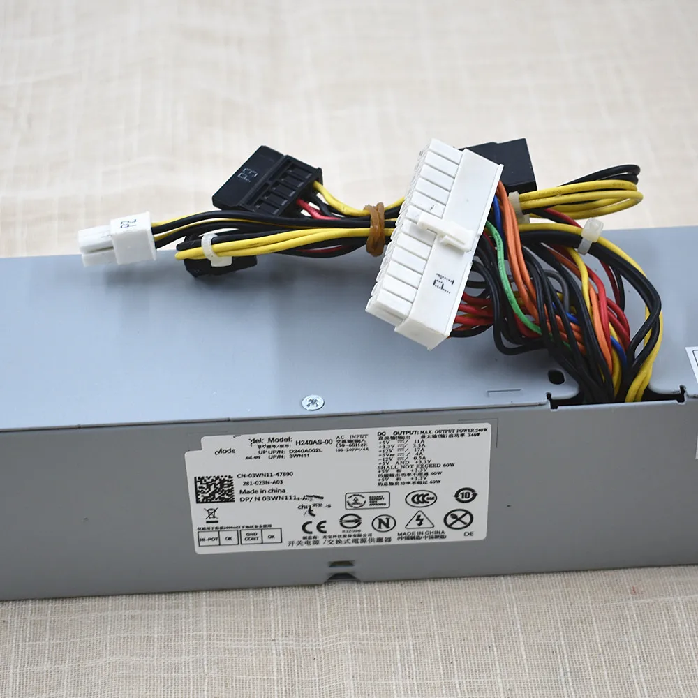 Питание для DELL OPTIPLEX 3010 390 790 990 с волокнно-Оптической вилкой 2 TXYM RV1C4 3WN11 592JG