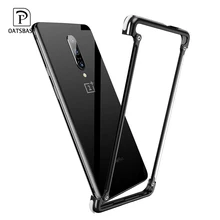 OATSBASF Роскошный металлический чехол с подушкой безопасности 6,67 дюйма для One plus 7 Чехол с персональной подушкой безопасности металлический бампер чехол для One plus 7 pro
