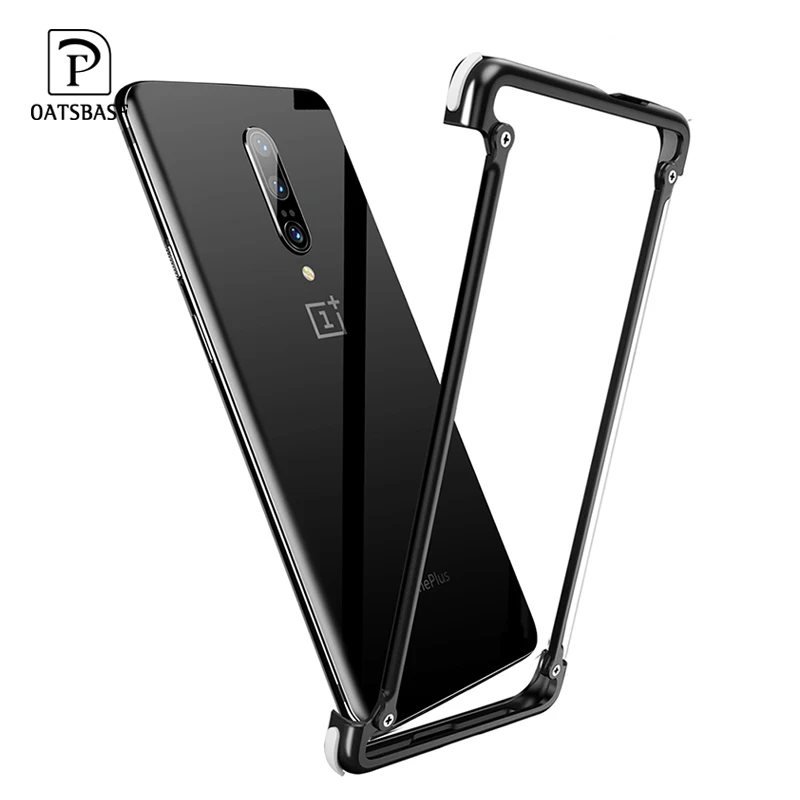 

OATSBASF luxury Airbag Metal Case 6.67inch for One plus 7 Case Personality Airbag Shell Metal Bumper Cover for One plus 7 pro