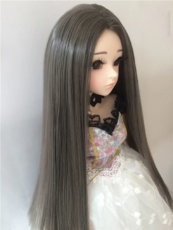 picture colors Специальная цена Новое поступление парик BJD 1/6 высокая температура Длинные прямые парик BJD SD для BJD куклы парик многие можно выбрать - Цвет: picture colors