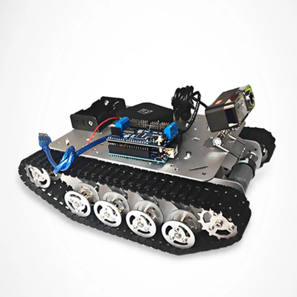 SZDoit TS100 Интеллектуальный Алюминиевый Сплав RC Танк с App управлением/0.3MP камера/5 кг
