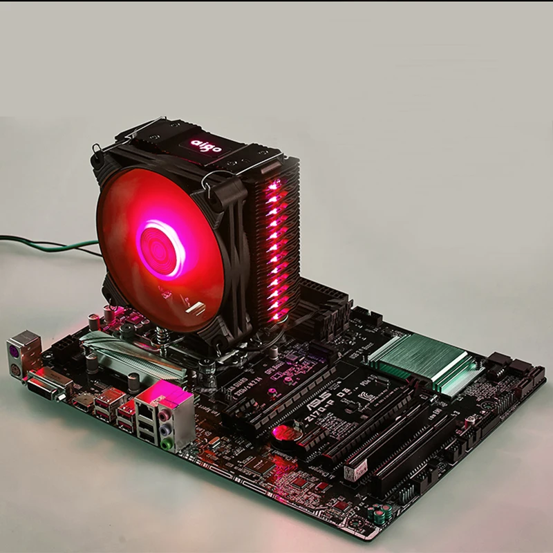 Aigo ICY K4 кулер для процессора 4 тепловые трубки PWM RGB 120 мм вентилятор Радиатор AMD Intel