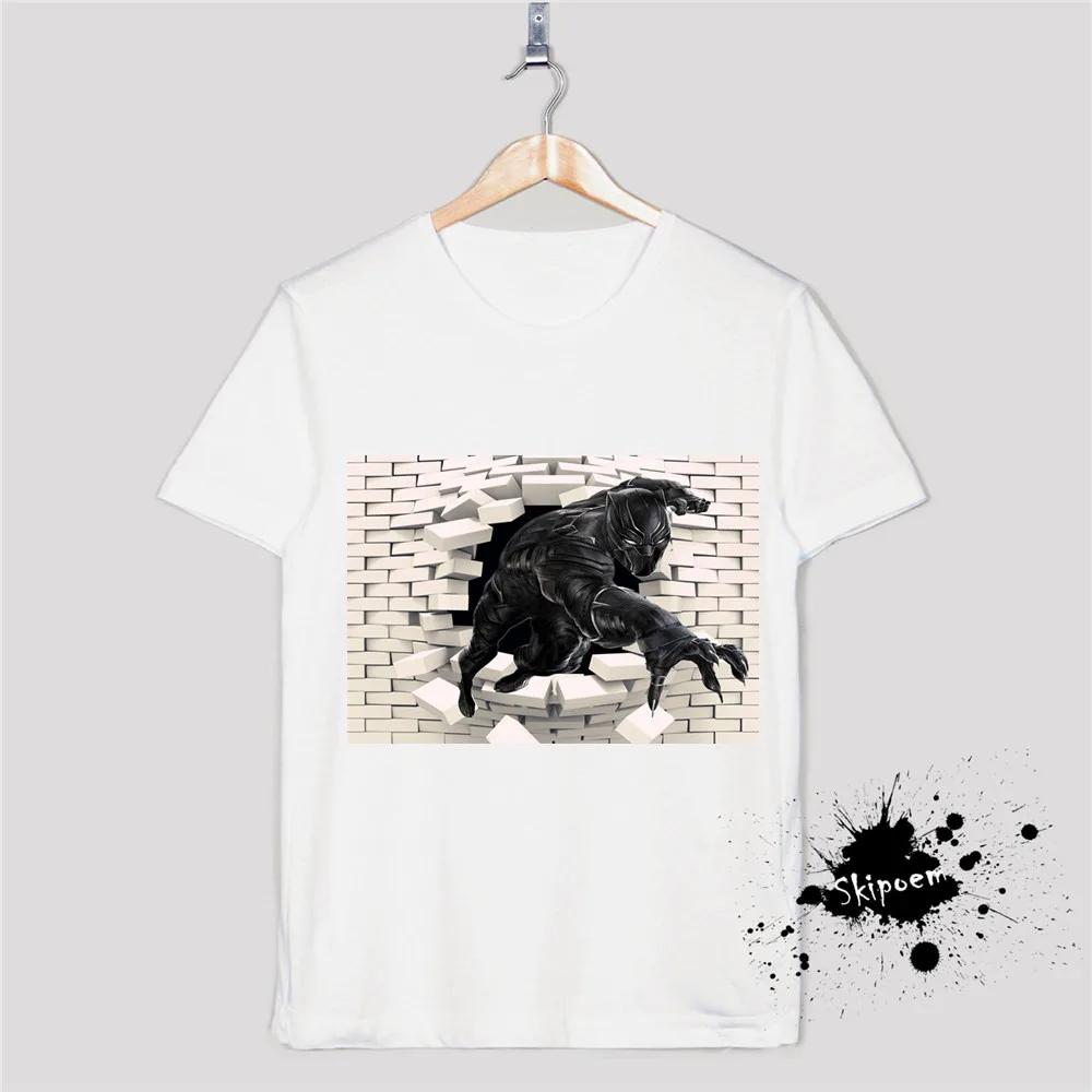 

Skipoem Funny Tshirt Women Avengers Break Wall Custom Cotton O Neck T Shirt Plus Size Short Sleeve Brand Female T-Shirt Femme