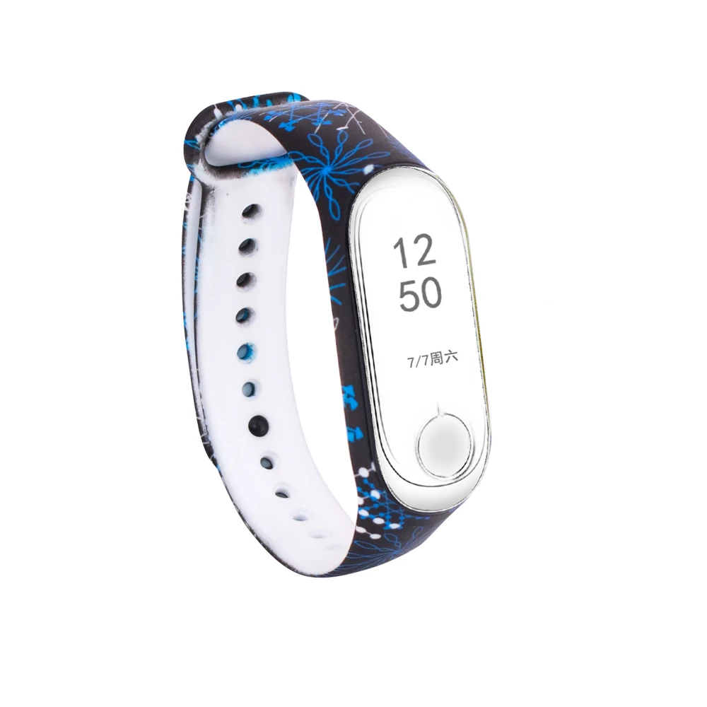 Mi band 3 4 Pulsera Correa наручные часы для mi Band 3 4 ремешок силиконовый ремешок для Xiao mi Band умный Браслет спортивные часы - Цвет: L