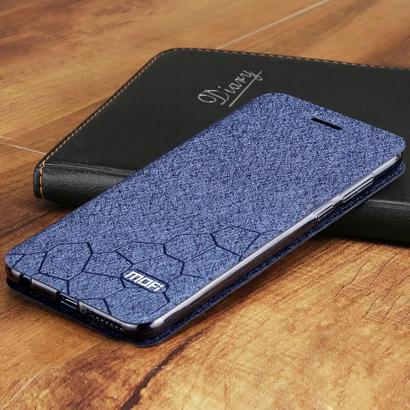 Флип чехол для huawei nova 3e кожаный книжка из искусственной кожи Mofi роскошный мягкий