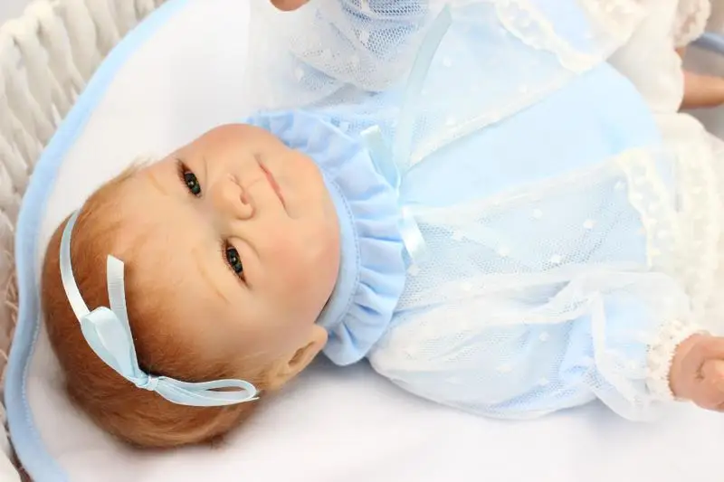 Reborn Preemie Girl Doll Handmade Silicone Vinyl Adorable Lifelike Baby 18/'/'