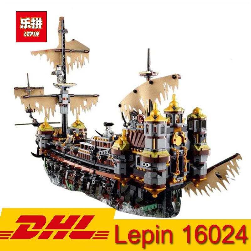 

In Stock Lepin 16042 Pirate Ship Series The Slient Mary Boat Model Building Kits 2344Pcs Blocks Toys Children Gifts